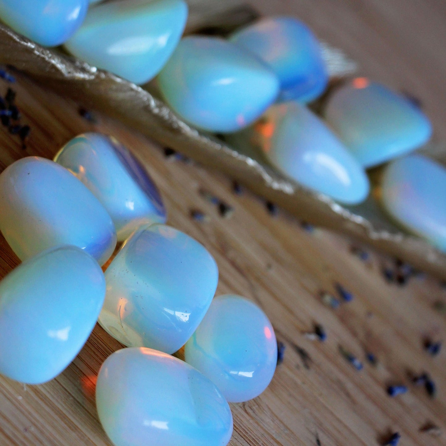 Opalite Tumbles - Stone - Polished - Piece - Natural - Cut - Sparkle - Geode - Crystal - Gemstone - Rock - Decor