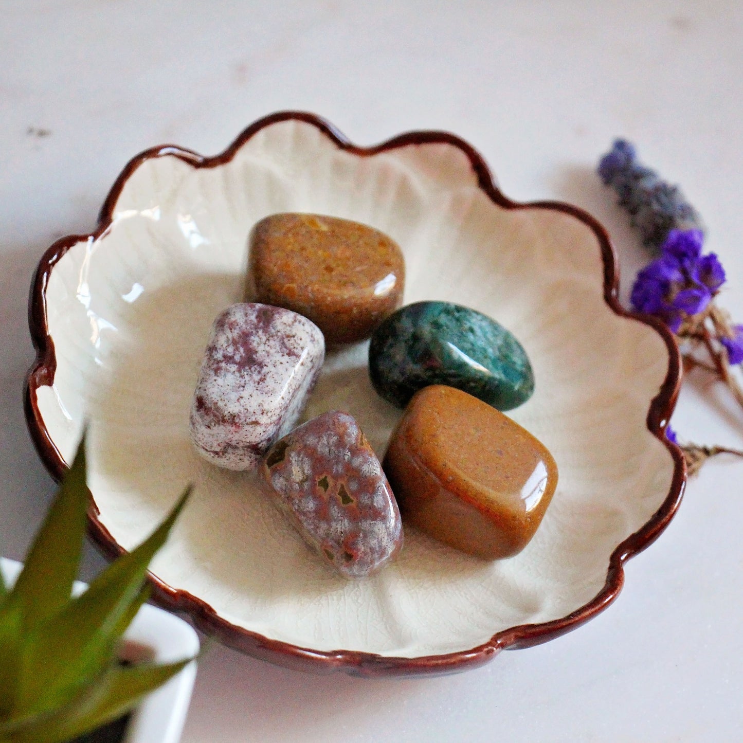 Ocean Jasper Tumbles - Tumble Stone - Polished - Piece - Natural - Crystal - Gemstone - Rock