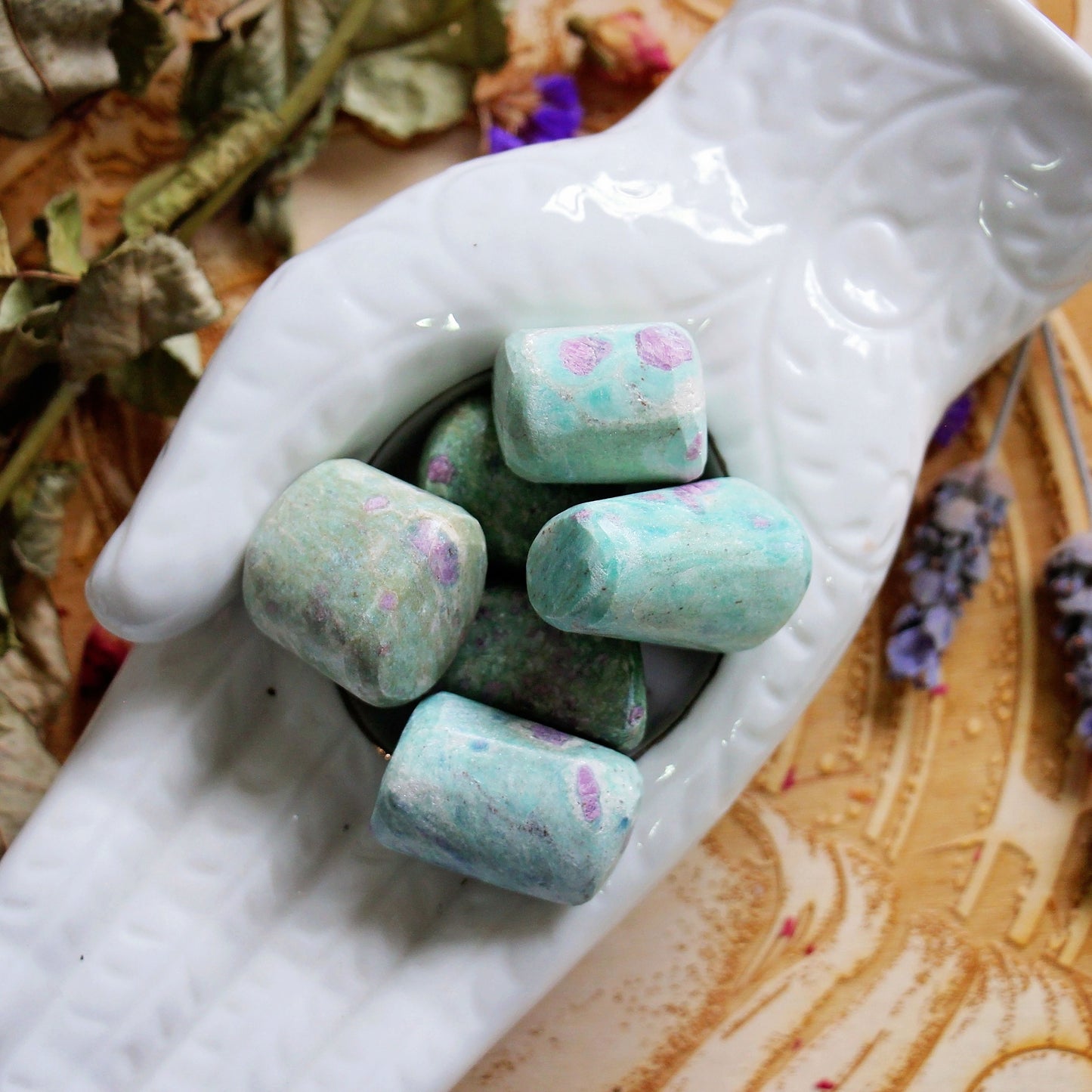 Ruby Fuchsite Large Tumbles - Polished - Piece - Crystal - Gemstone - Tumbled