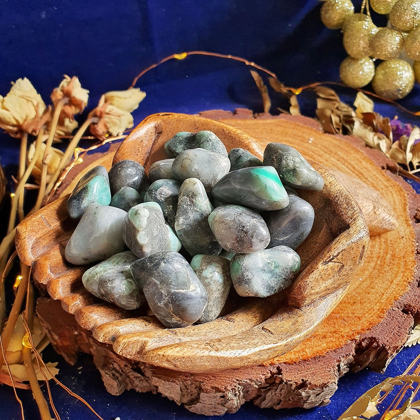 Emerald Tumbles - Tumble Stone - Polished - Piece - Natural - Crystal - Gemstone - Rock