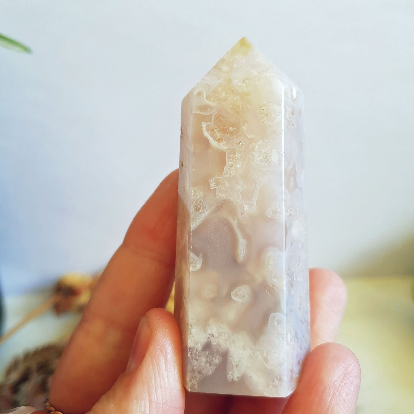 Flower Agate Polished Point #5