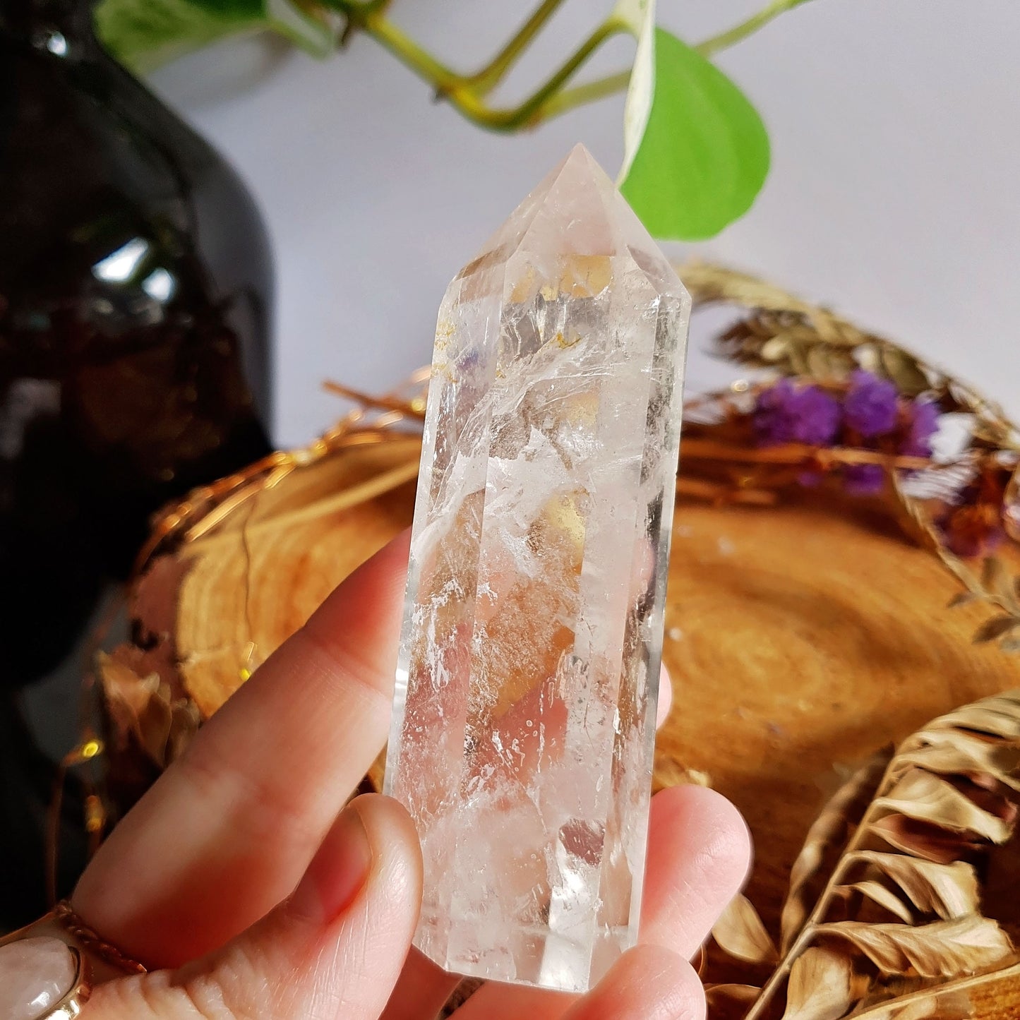 Clear Quartz Polished Point #2