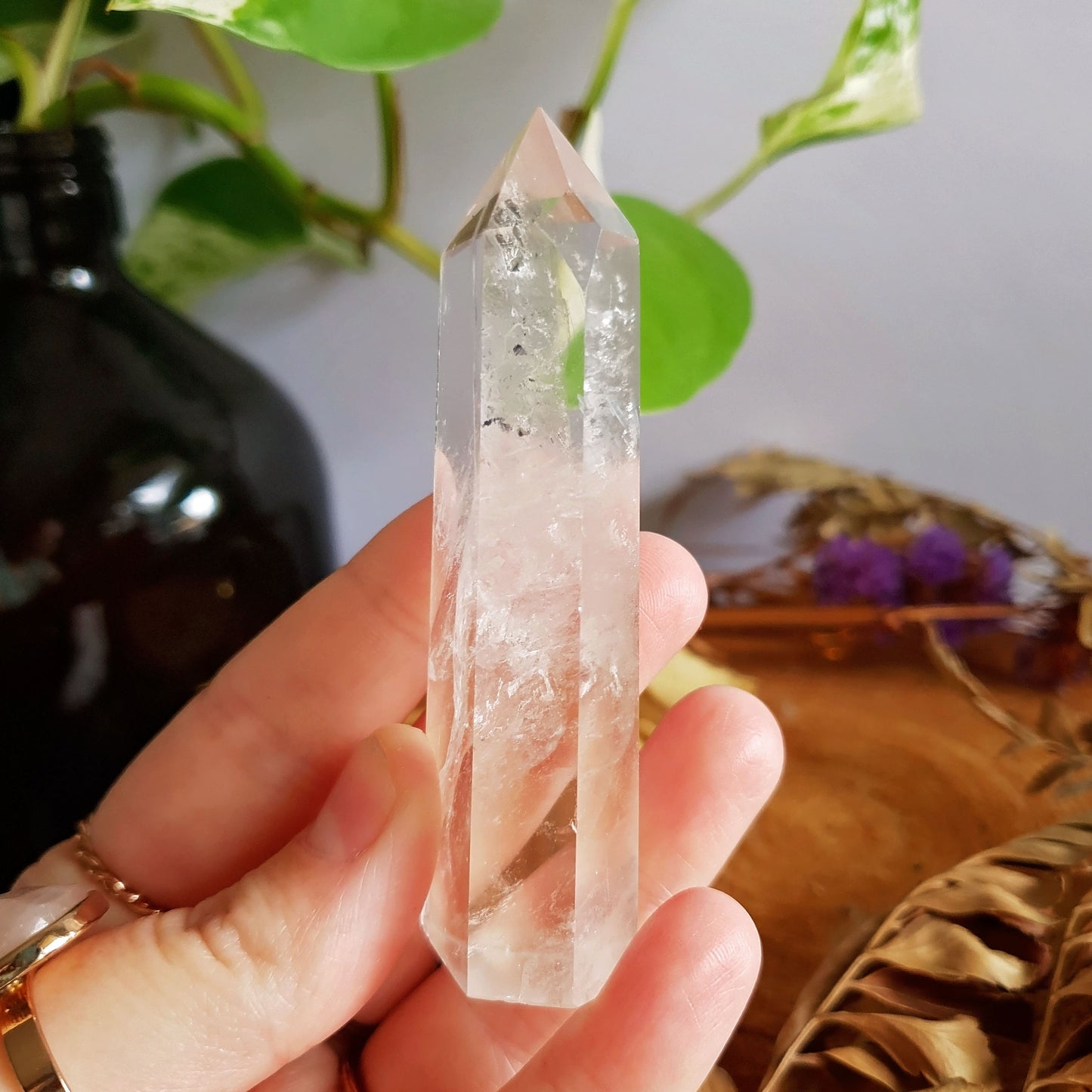 Clear Quartz Polished Point #12