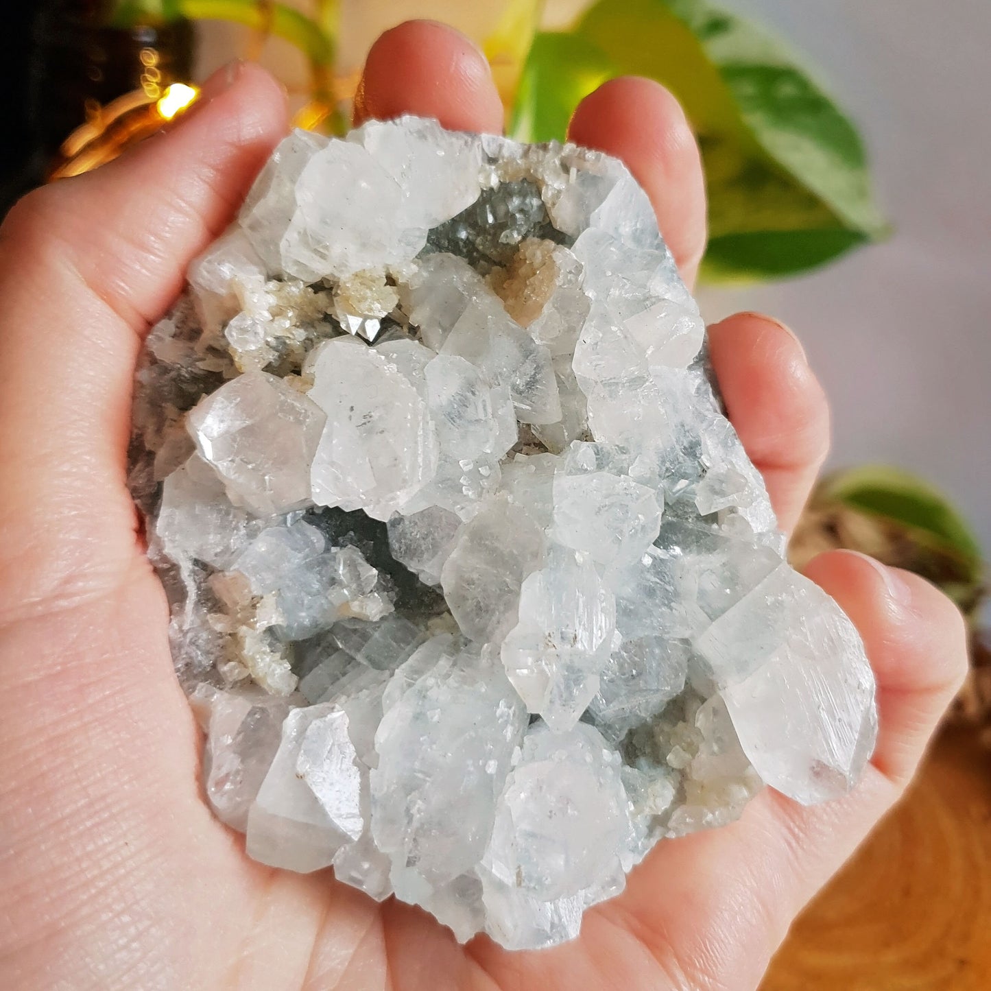Apophyllite With Stilbite Cluster #10