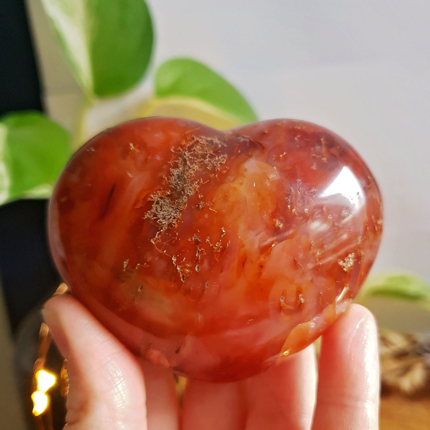 Carnelian Polished Heart #3
