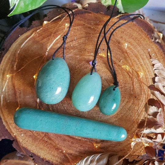 Green Aventurine Yoni Egg Set