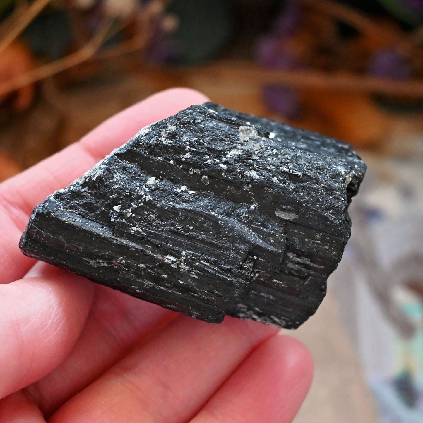 Black Tourmaline Raw Chunk - #1