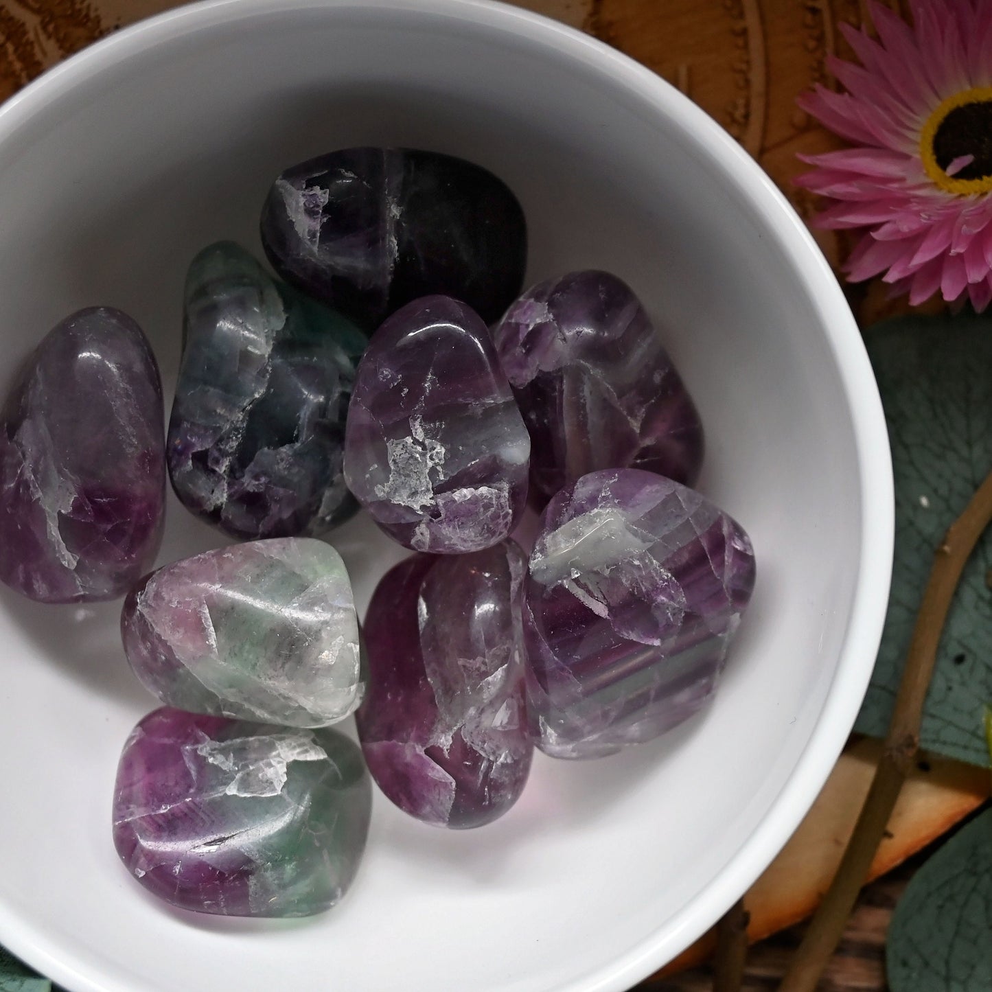 Rainbow Fluorite Tumbles - Large