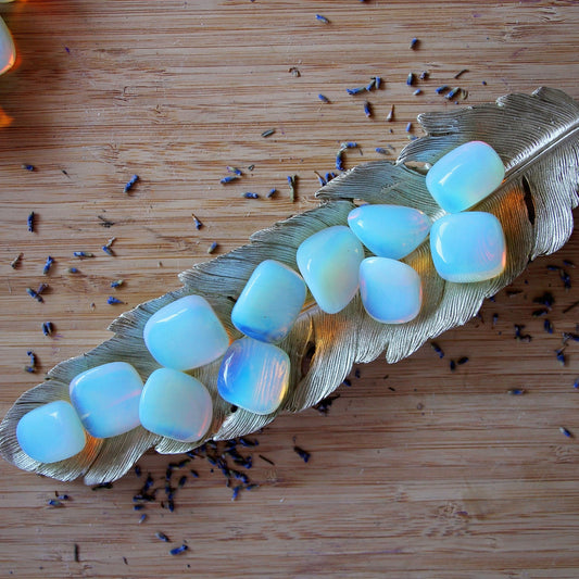 Opalite Tumbles - Stone -  Polished - Piece - Natural - Cut - Sparkle - Geode - Crystal - Gemstone - Rock - Decor