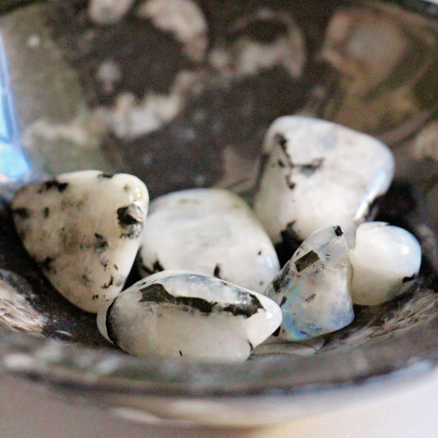 Rainbow Moonstone Tumbles - Tumbled Stone -  Polished - Piece - Natural - Cut - Sparkle - Geode - Crystal - Gemstone - Rock - Fertility