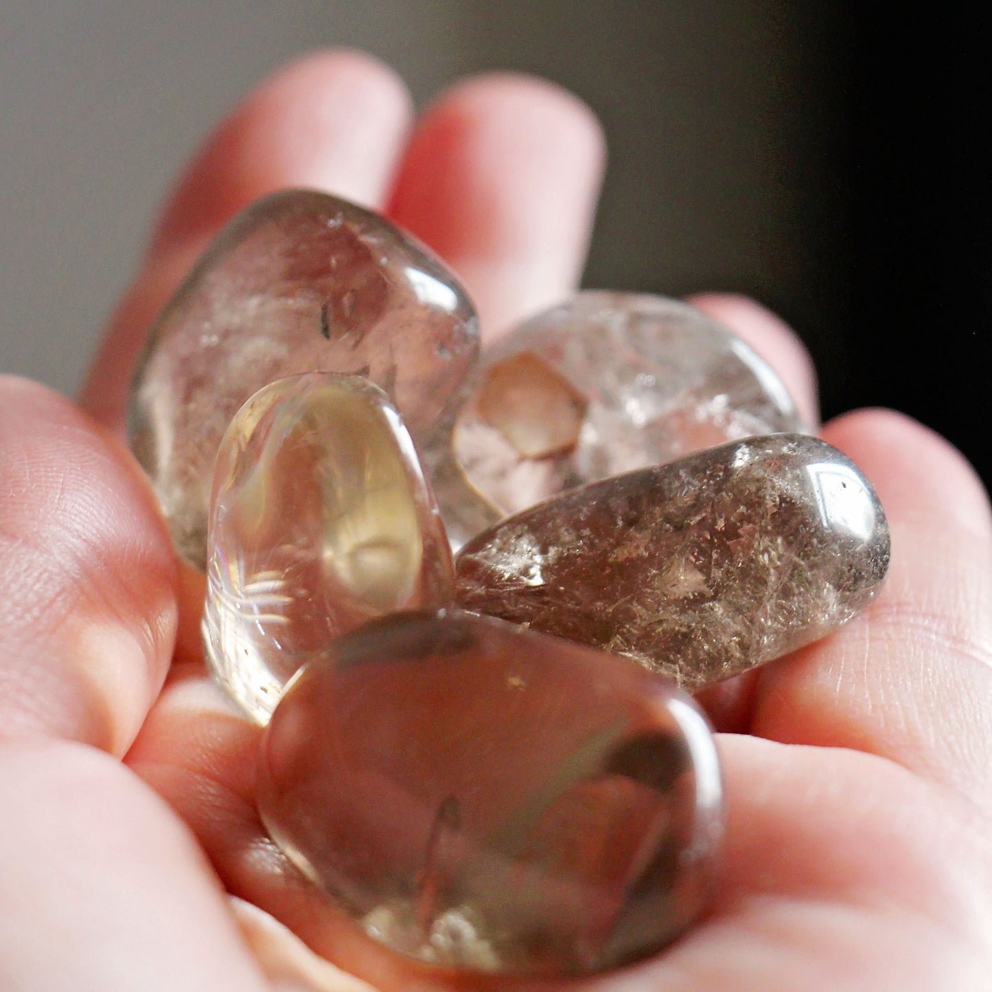 Smoky Quartz Tumbles - Tumbled Stone -  Polished - Piece - Natural  - Geode - Crystal - Gemstone - Rock - Decor - Grounding - Healing - Base