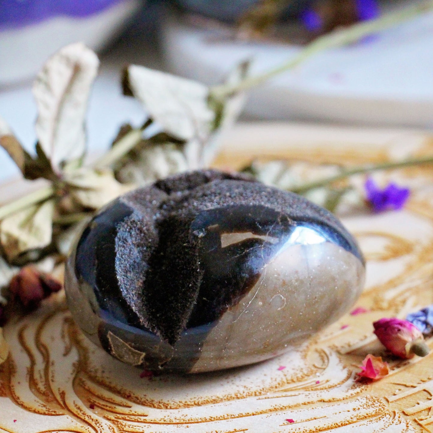 Septarian Nodule Dragon Stone - Egg - Geode - Crystal - Gemstone - Fossil
