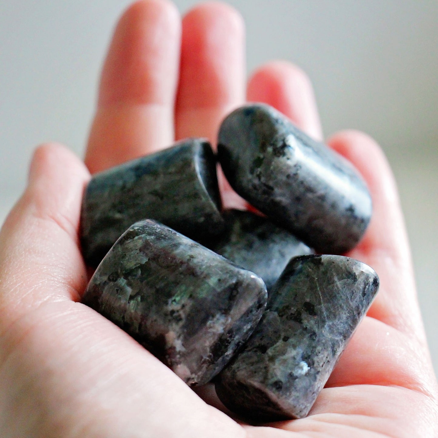 Larvikite Tumbles - Medium