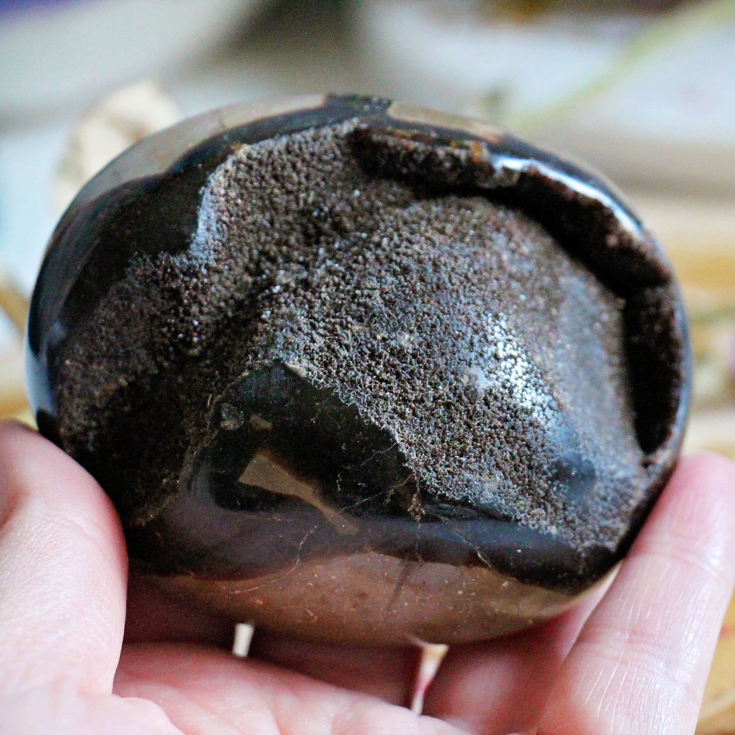 Septarian Nodule Dragon Stone - Egg - Geode - Crystal - Gemstone - Fossil