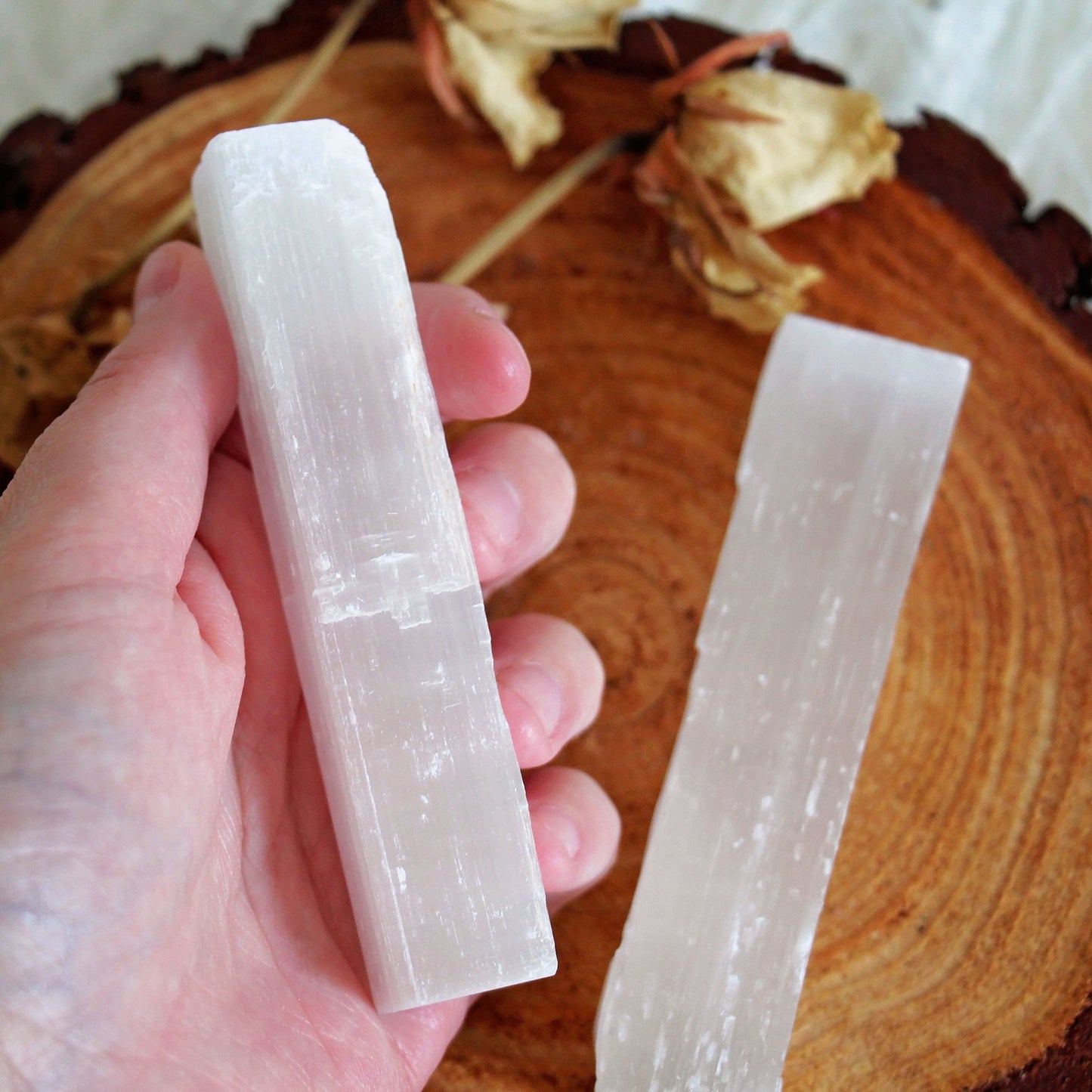 Selenite Rod - Crystal - Gemstone - Polished - Shape - Natural - Raw - Cleanse - Recharge - Home Decor