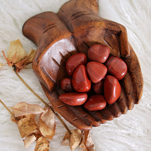 Red Jasper Tumbles - Tumbled Stone -  Polished - Piece - Natural - Cut - Sparkle - Geode - Crystal - Gemstone - Rock - Decor
