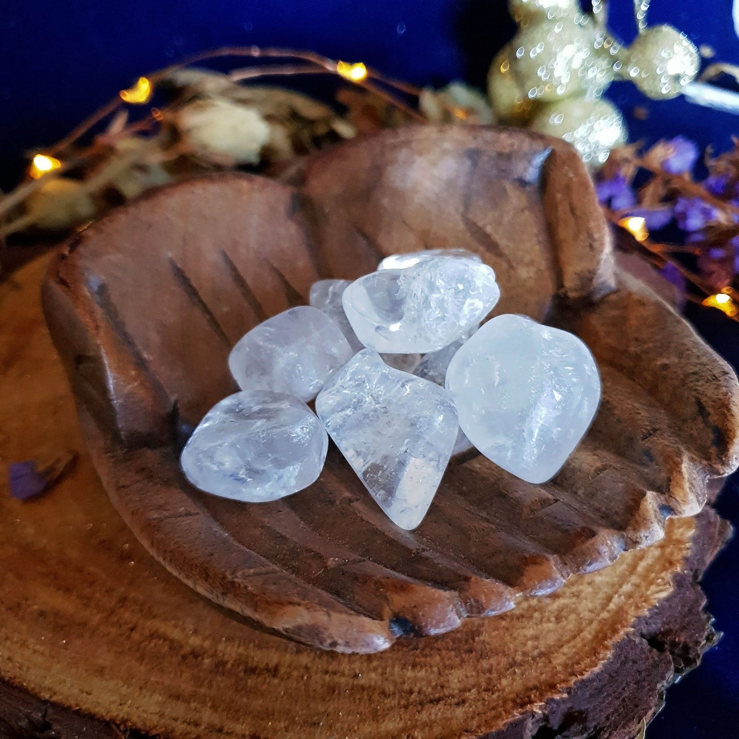 Clear Quartz Tumbles - Tumbled Stone -  Polished - Piece - Natural - Cut - Sparkle - Geode - Crystal - Gemstone - Rock - Decor