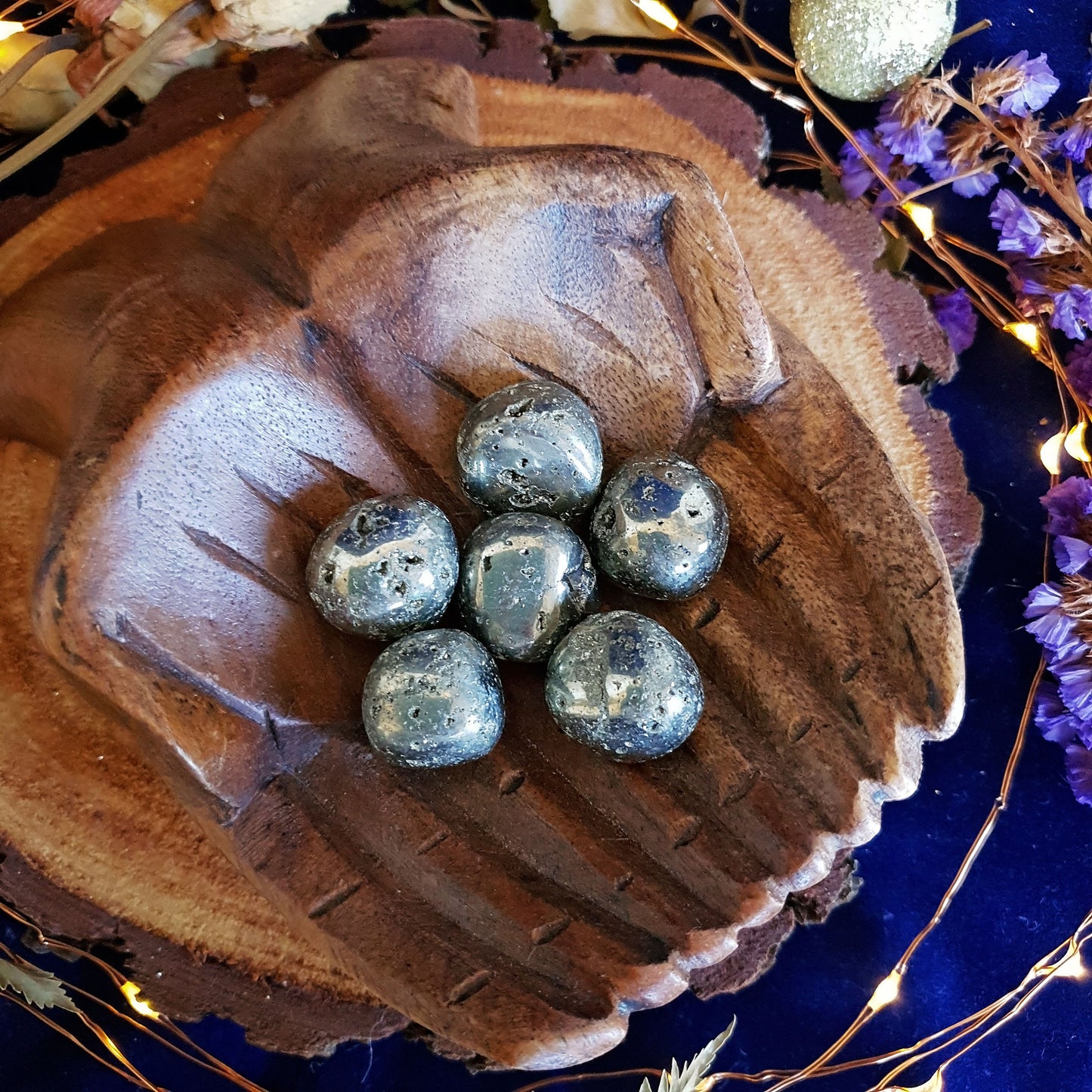 Pyrite Tumble - Tumbled Stone - Fools Gold - Luck - Prosperity