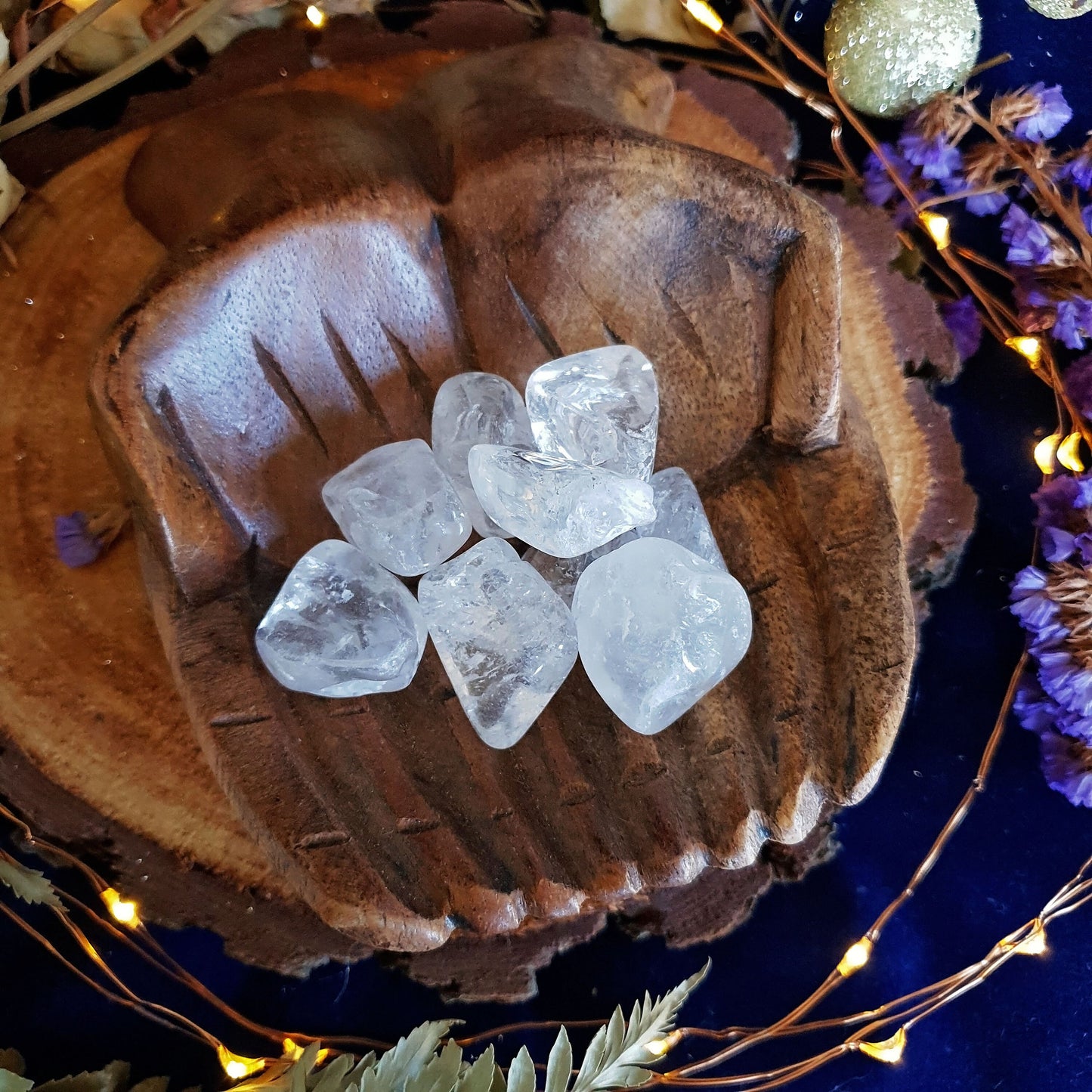 Clear Quartz Tumbles - Tumbled Stone -  Polished - Piece - Natural - Cut - Sparkle - Geode - Crystal - Gemstone - Rock - Decor