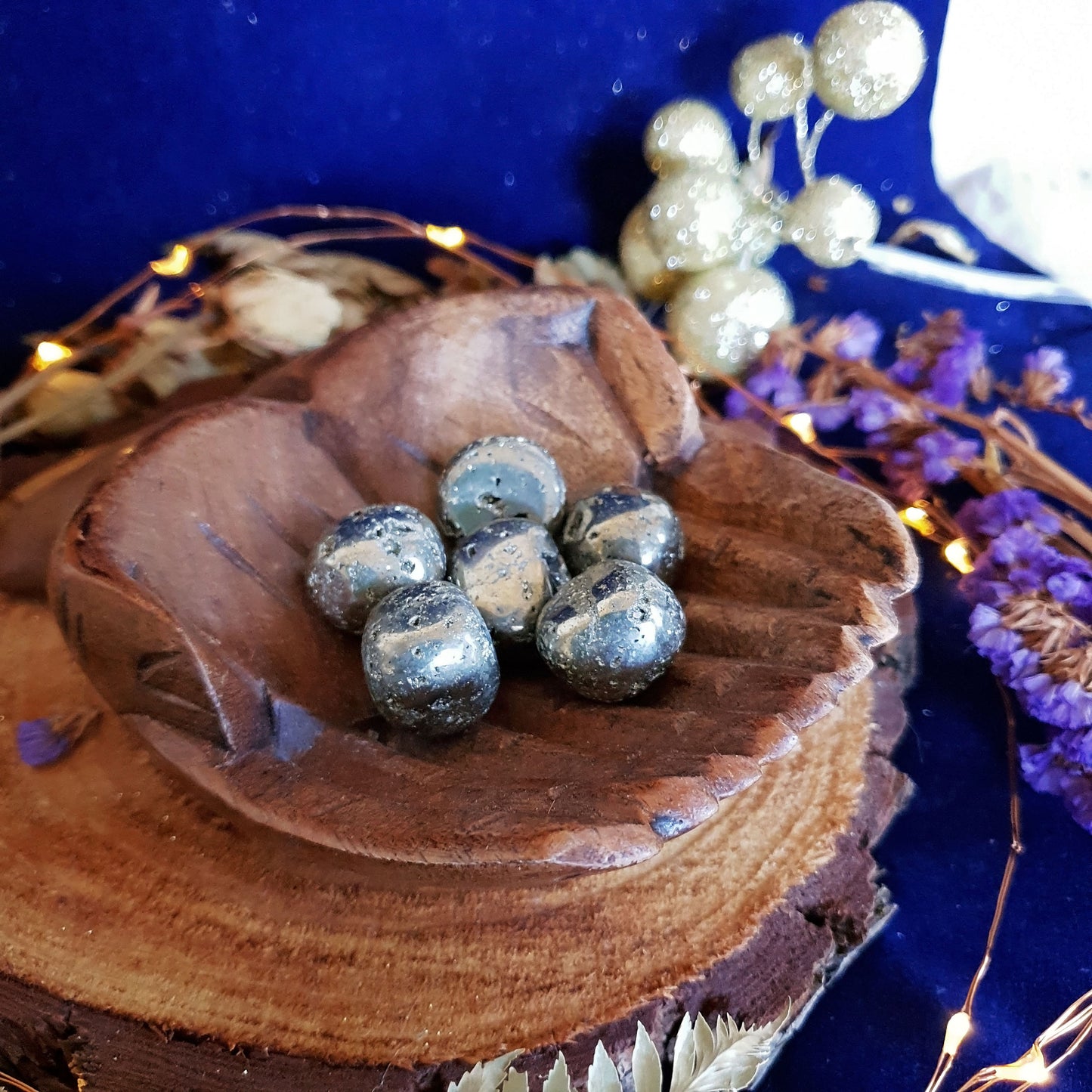 Pyrite Tumble - Tumbled Stone - Fools Gold - Luck - Prosperity