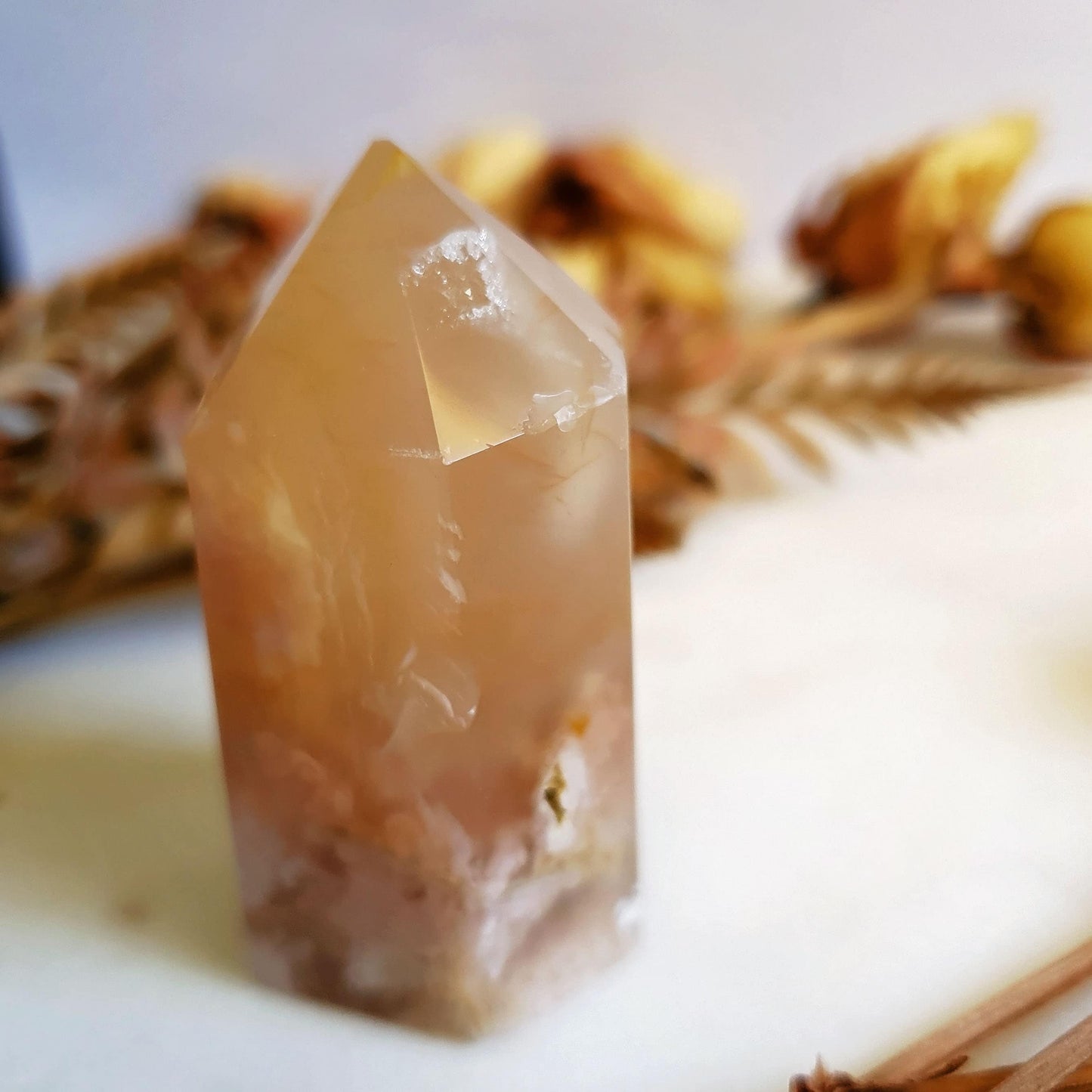 Flower Agate Polished Point  #3