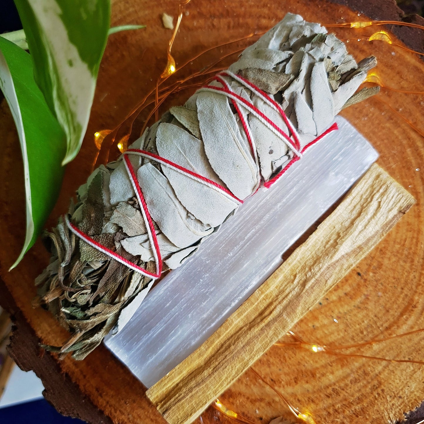 Smudge Ritual Set - Smudging - Palo Santo - Sage - Lavender - Selenite - Home