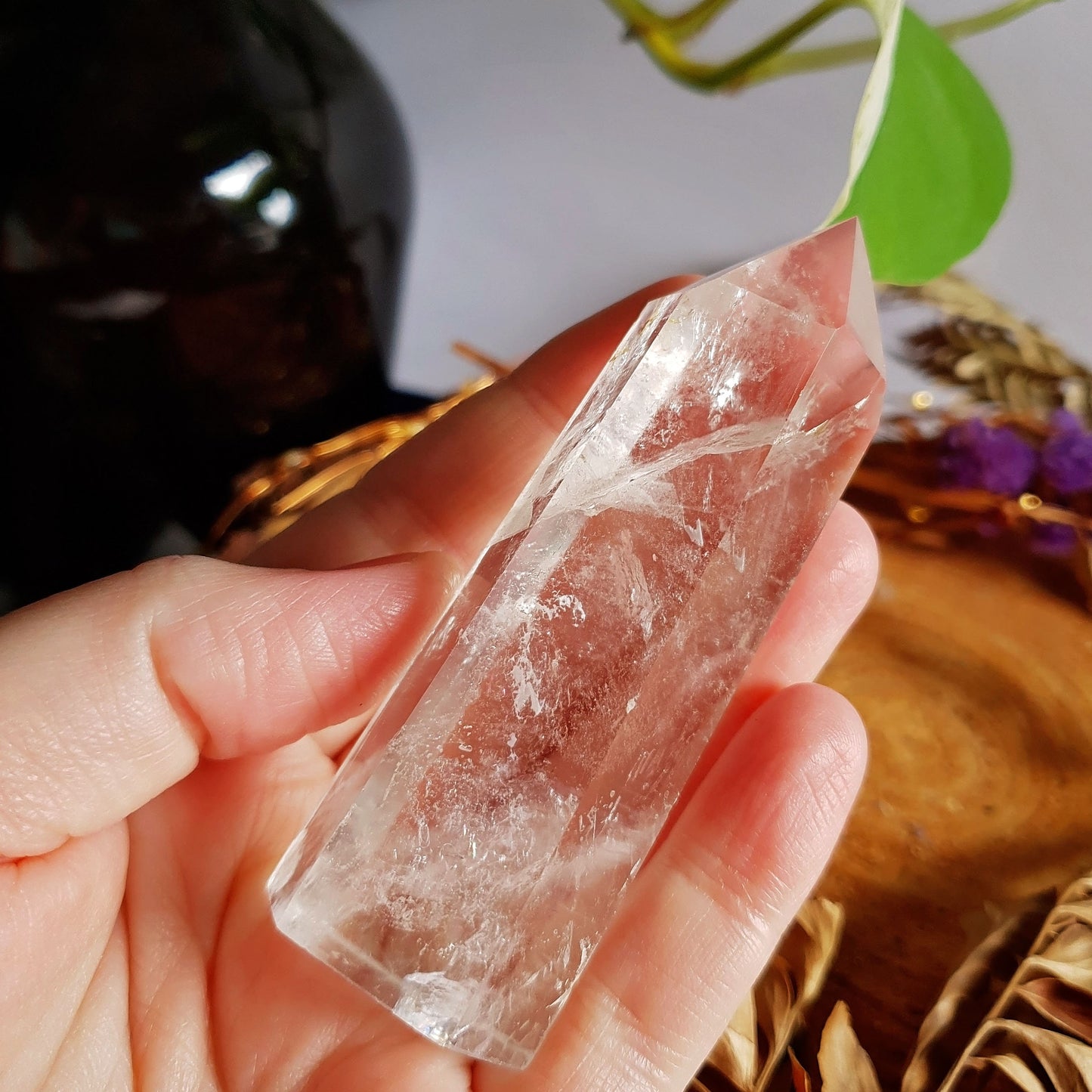 Clear Quartz Polished Point #2