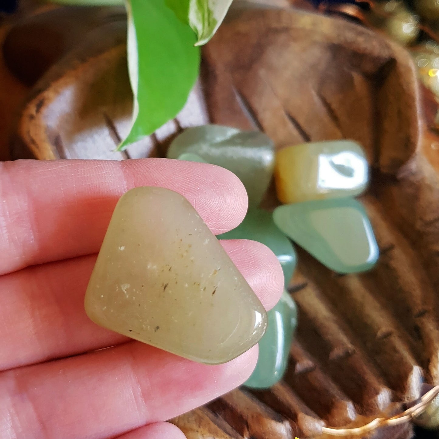 Light Green Aventurine Tumbles - Polished - Piece - Natural - Cut -Crystal - Gemstone - Rock - Heart Chakra - Love