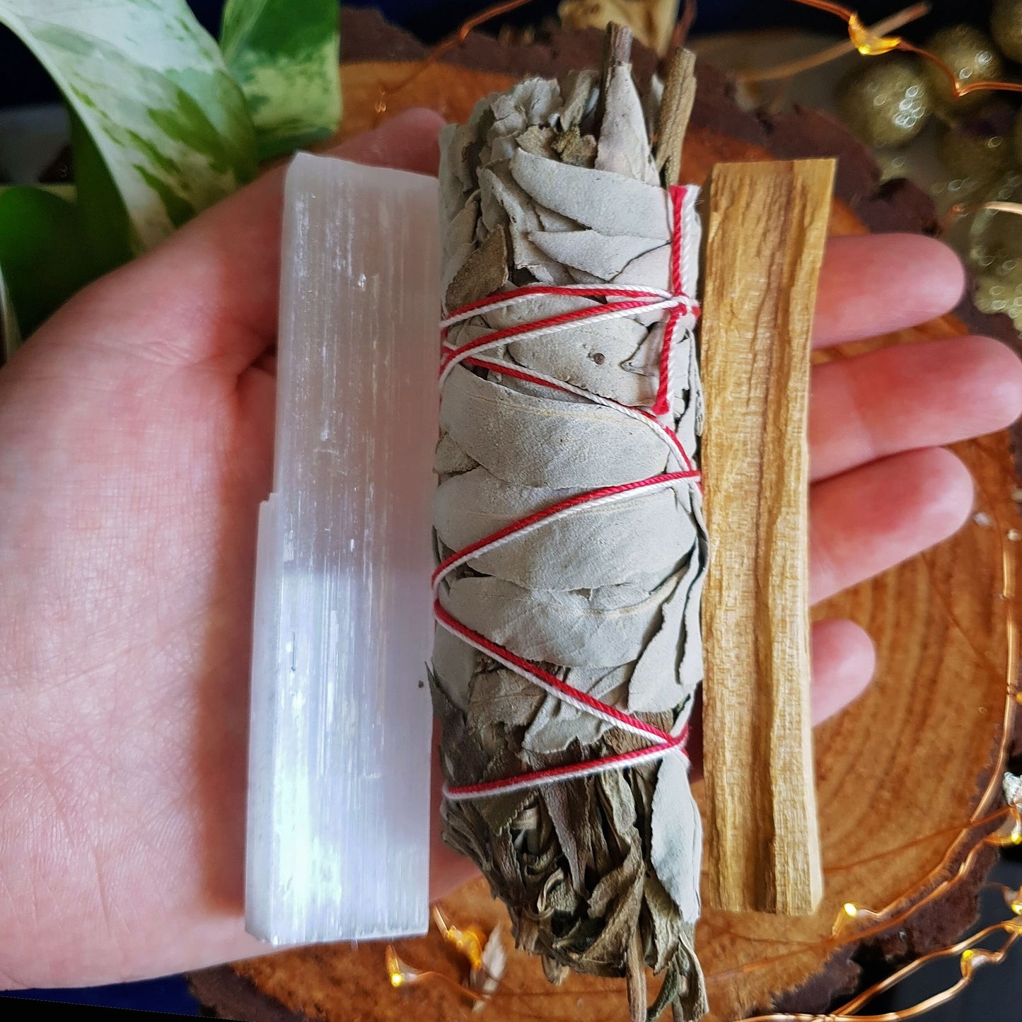 Smudge Ritual Set - Smudging - Palo Santo - Sage - Lavender - Selenite - Home