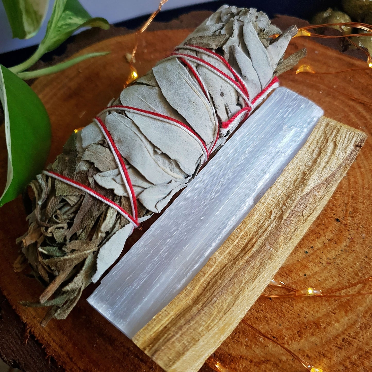 Smudge Ritual Set - Smudging - Palo Santo - Sage - Lavender - Selenite - Home