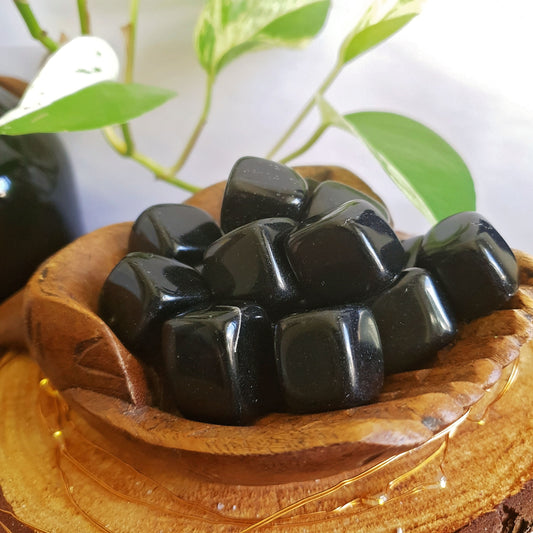 Black Obsidian Tumbles