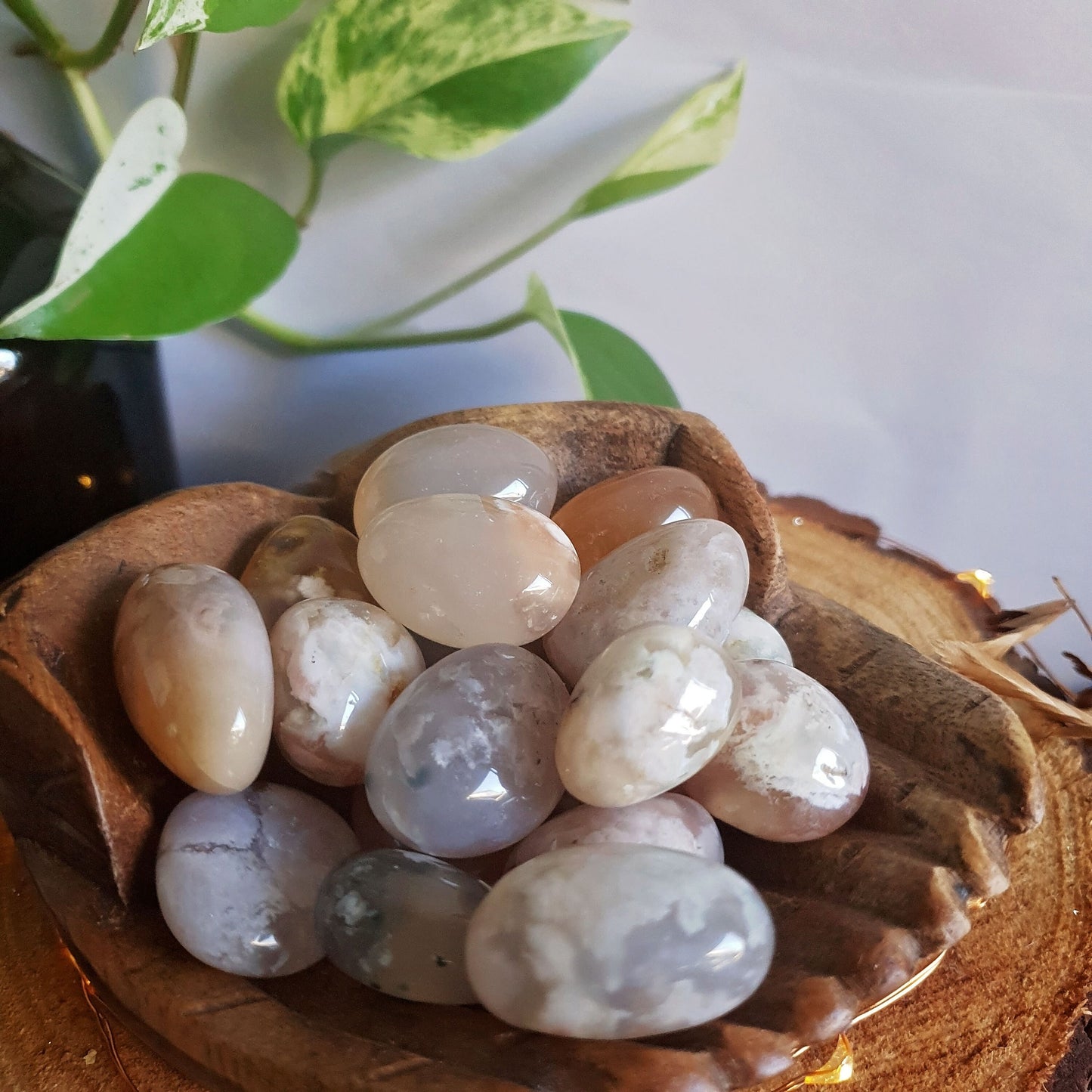 Flower Agate Tumbles