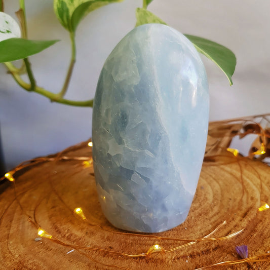 Blue Calcite Polished Freeform #1