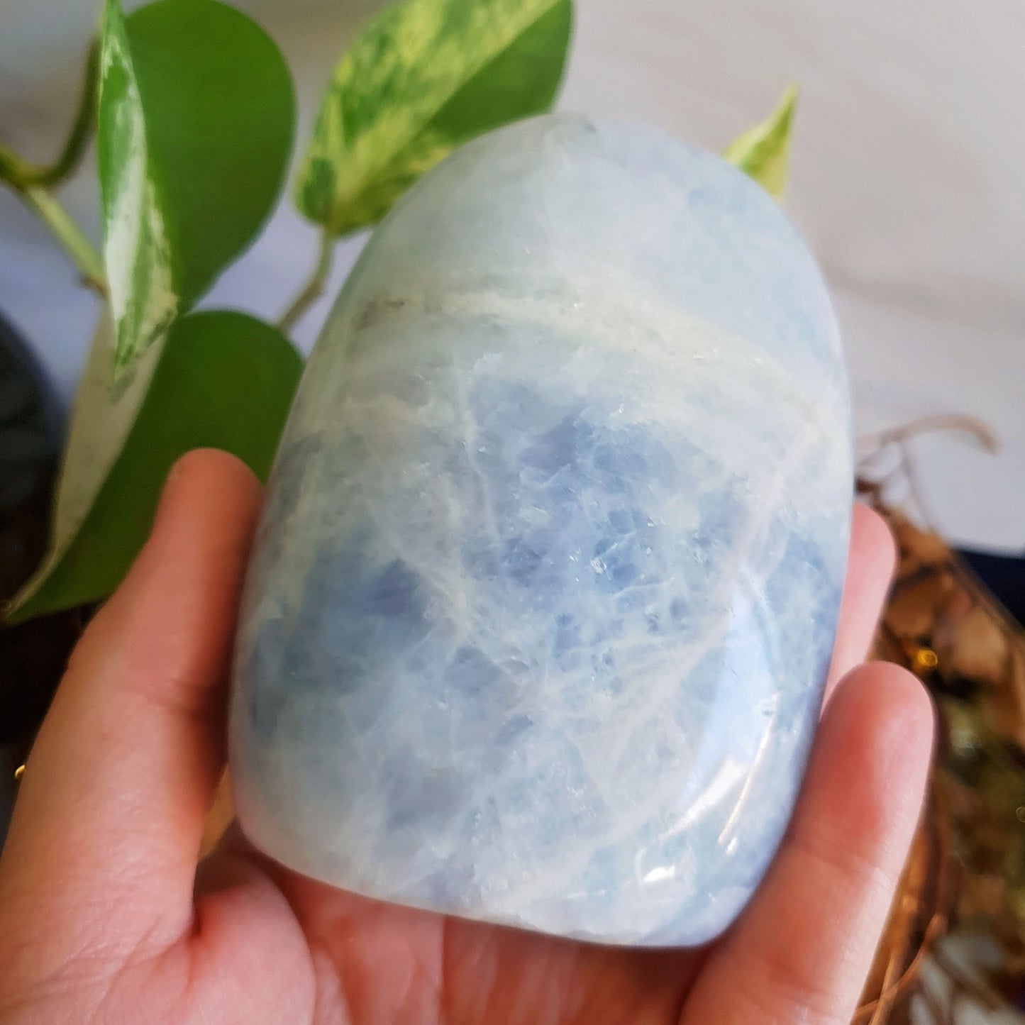 Blue Calcite Polished Freeform #3