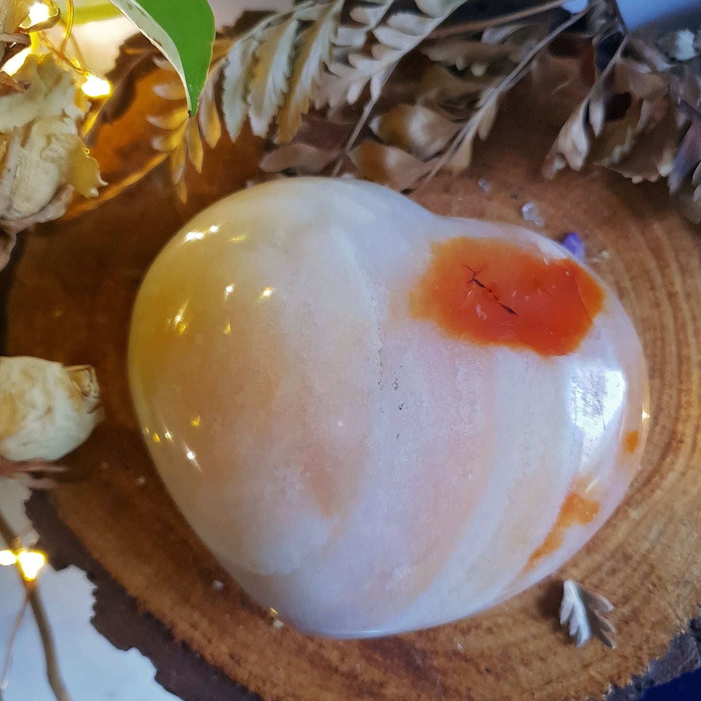 Carnelian Polished Heart #1