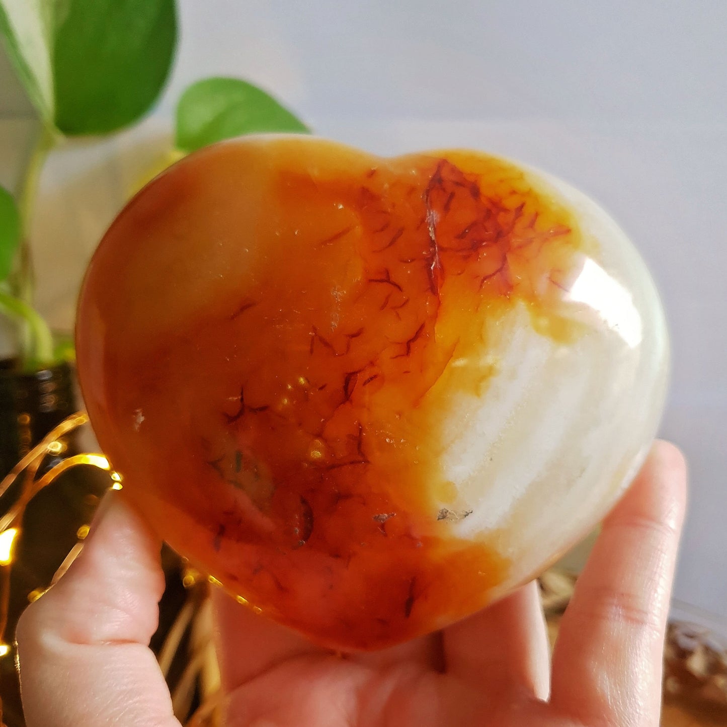Carnelian Polished Heart #1