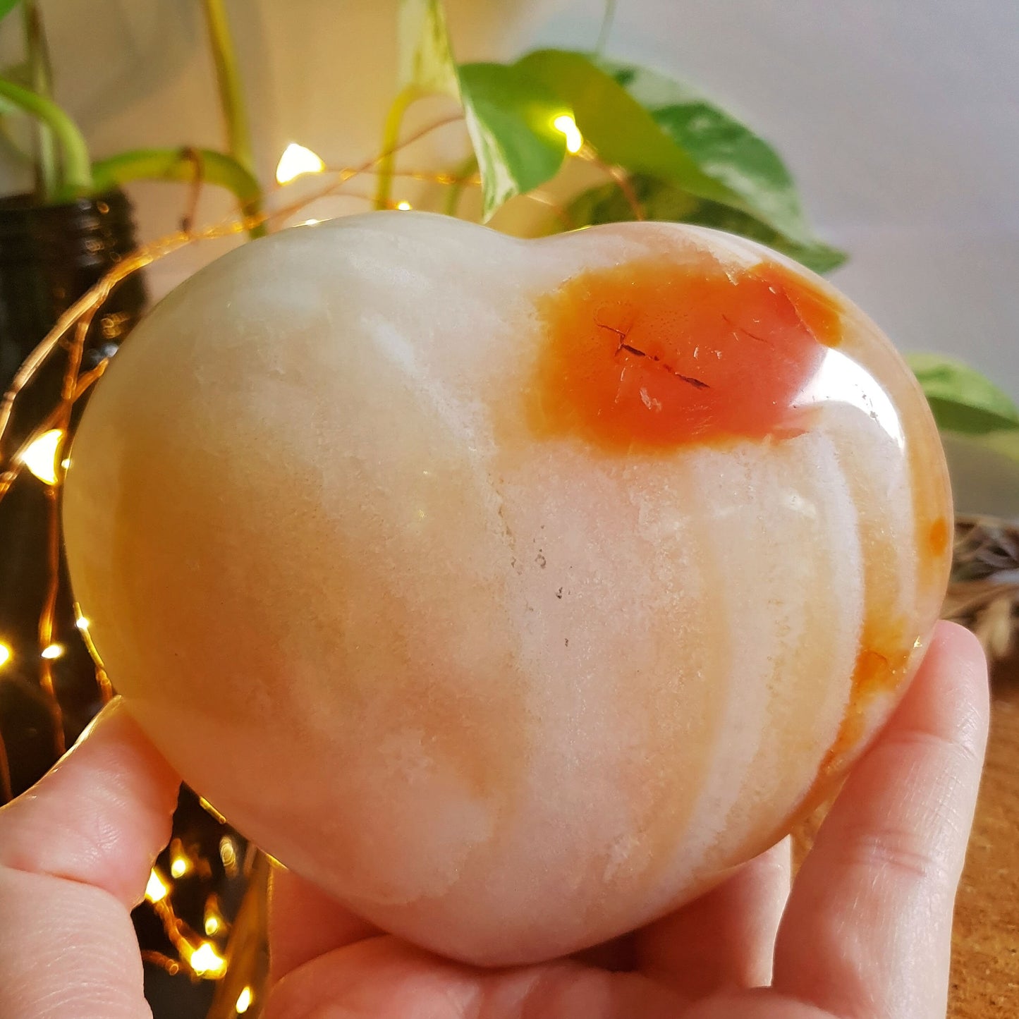 Carnelian Polished Heart #1