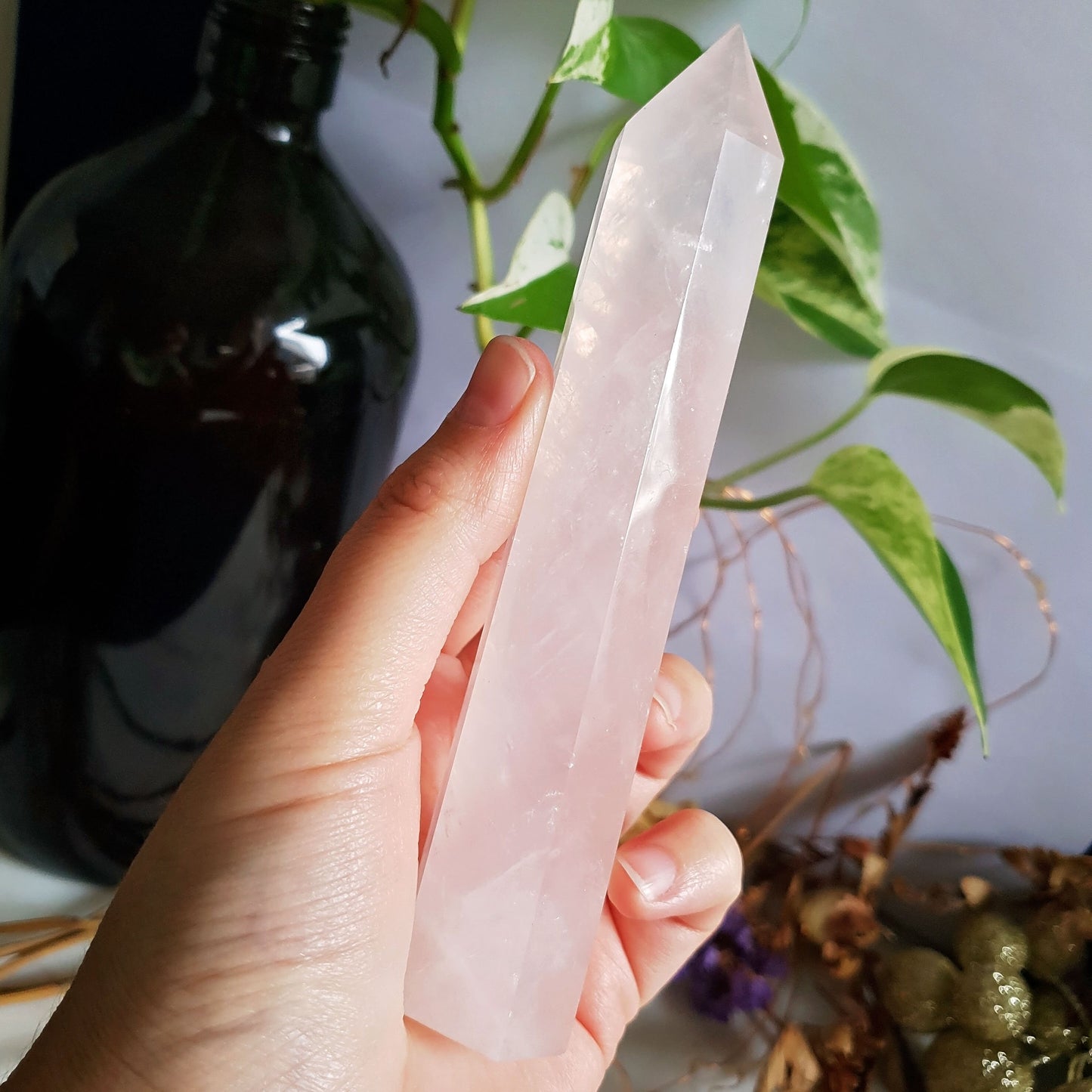 Rose Quartz Polished Point #1