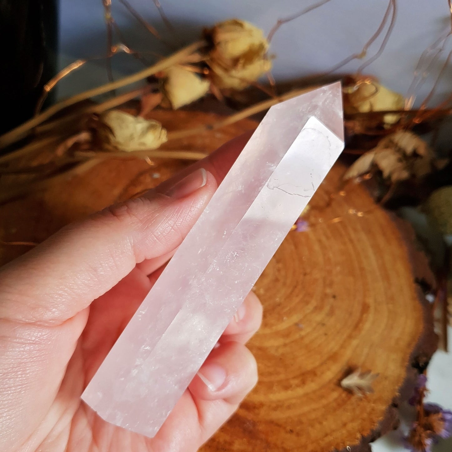 Rose Quartz Polished Point #7
