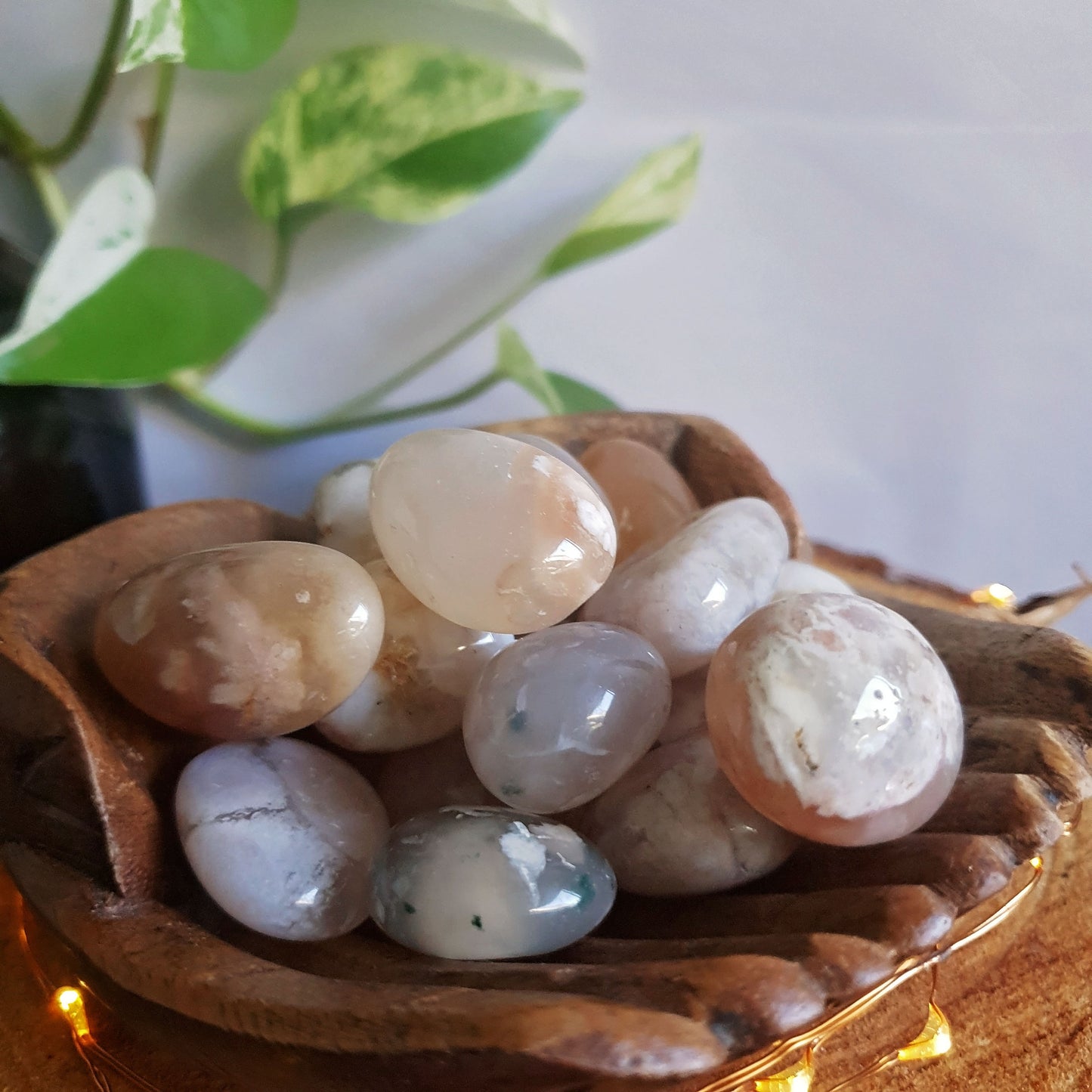 Flower Agate Tumbles