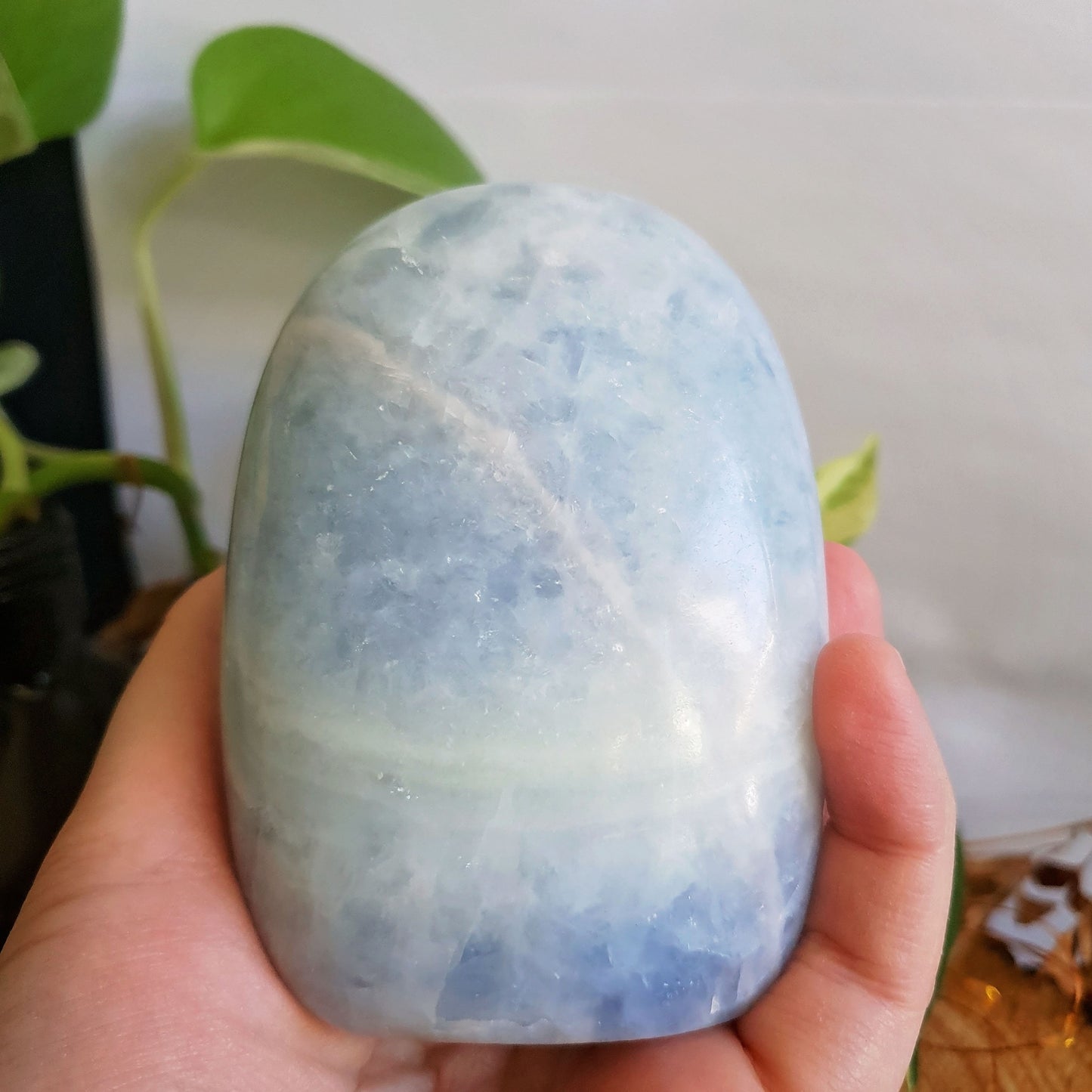 Blue Calcite Polished Freeform #3