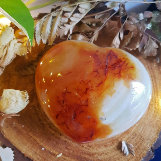 Carnelian Polished Heart #1