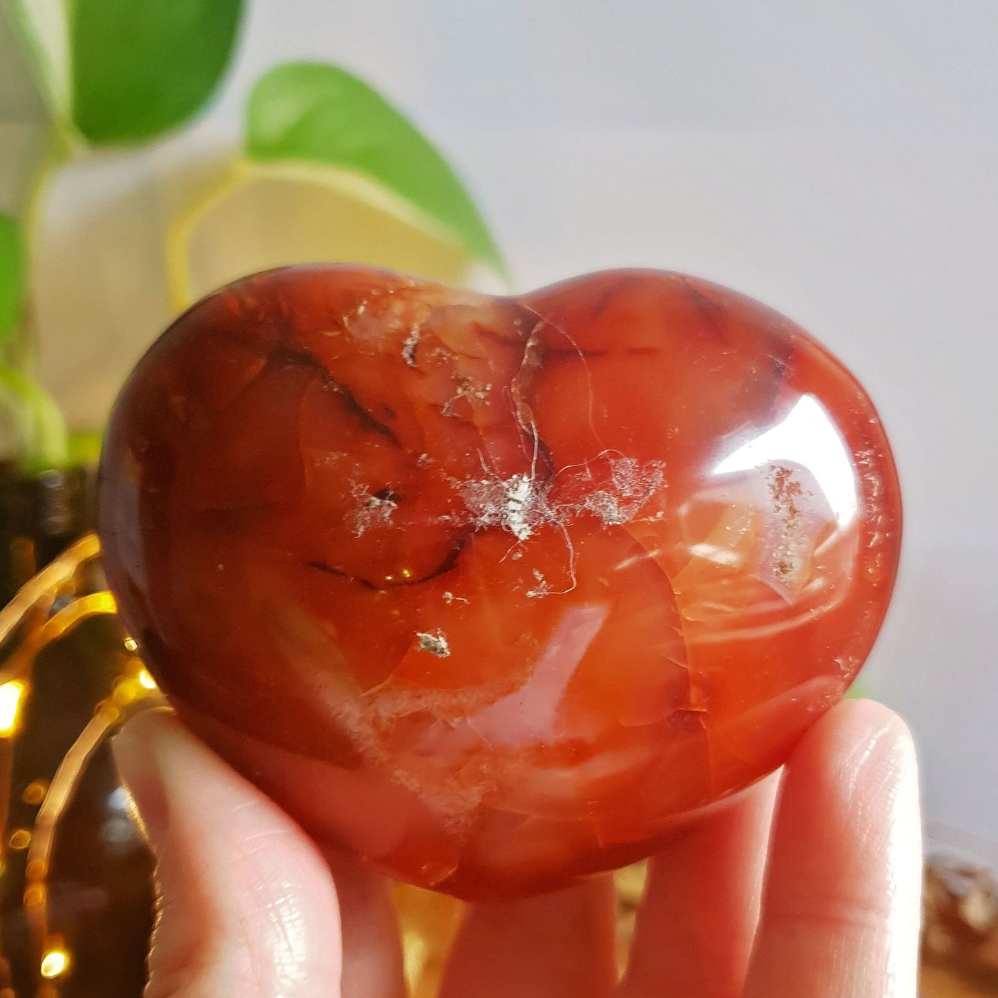 Carnelian Polished Heart #3