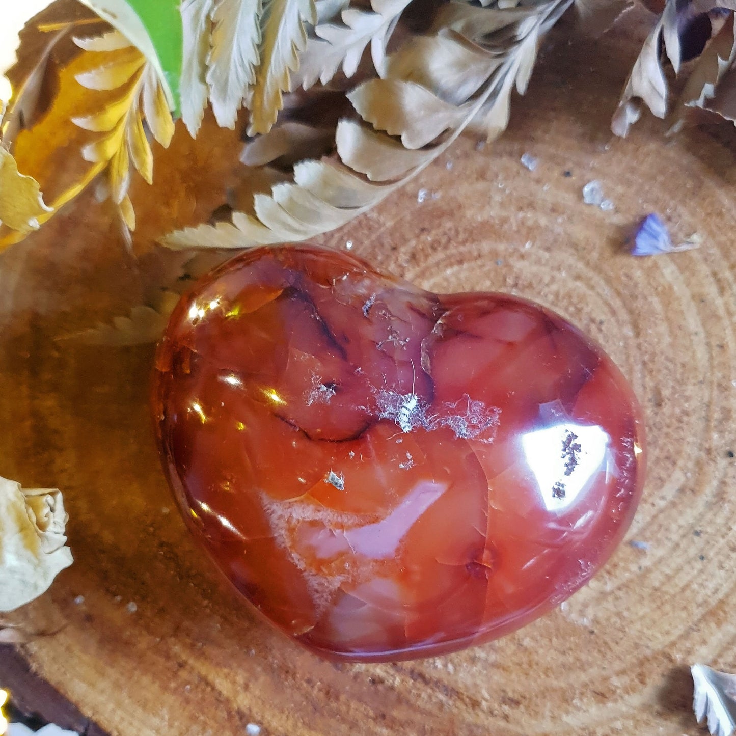 Carnelian Polished Heart #3