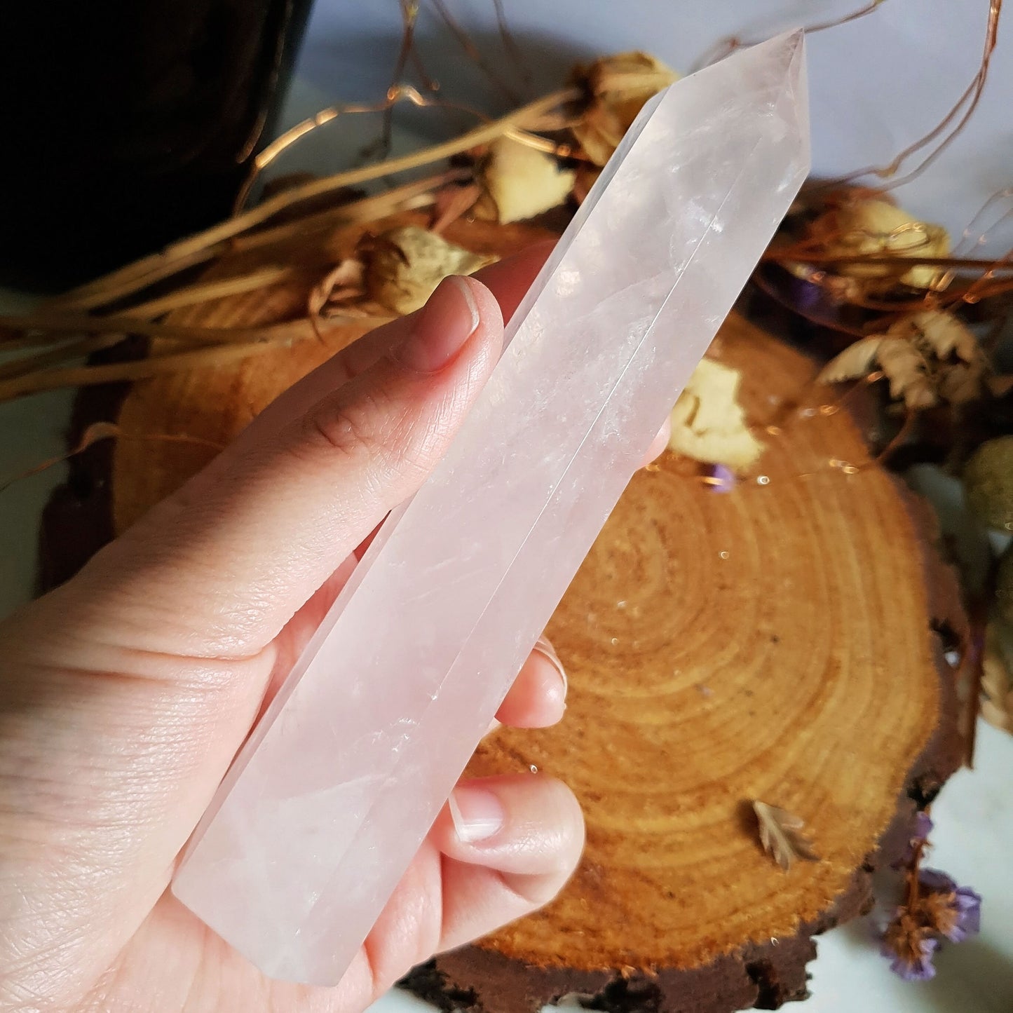 Rose Quartz Polished Point #1