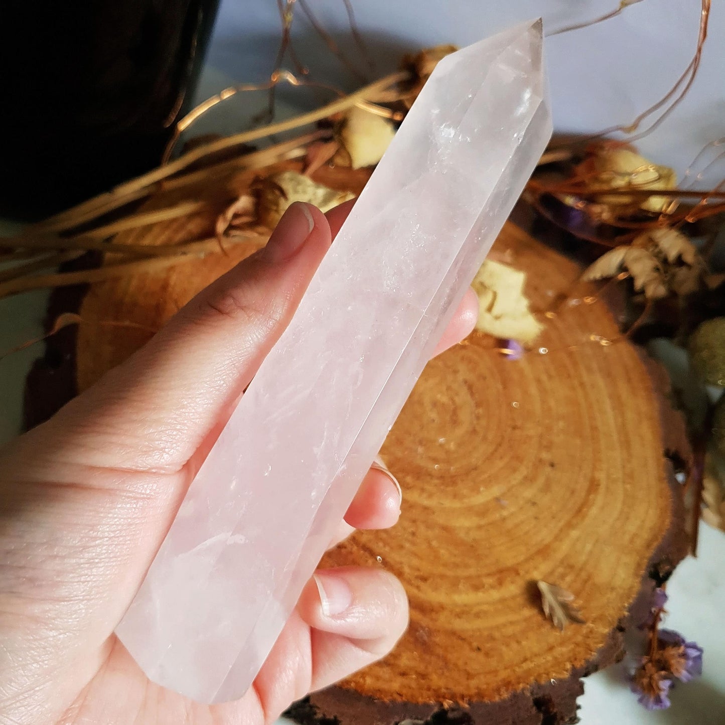 Rose Quartz Polished Point #1