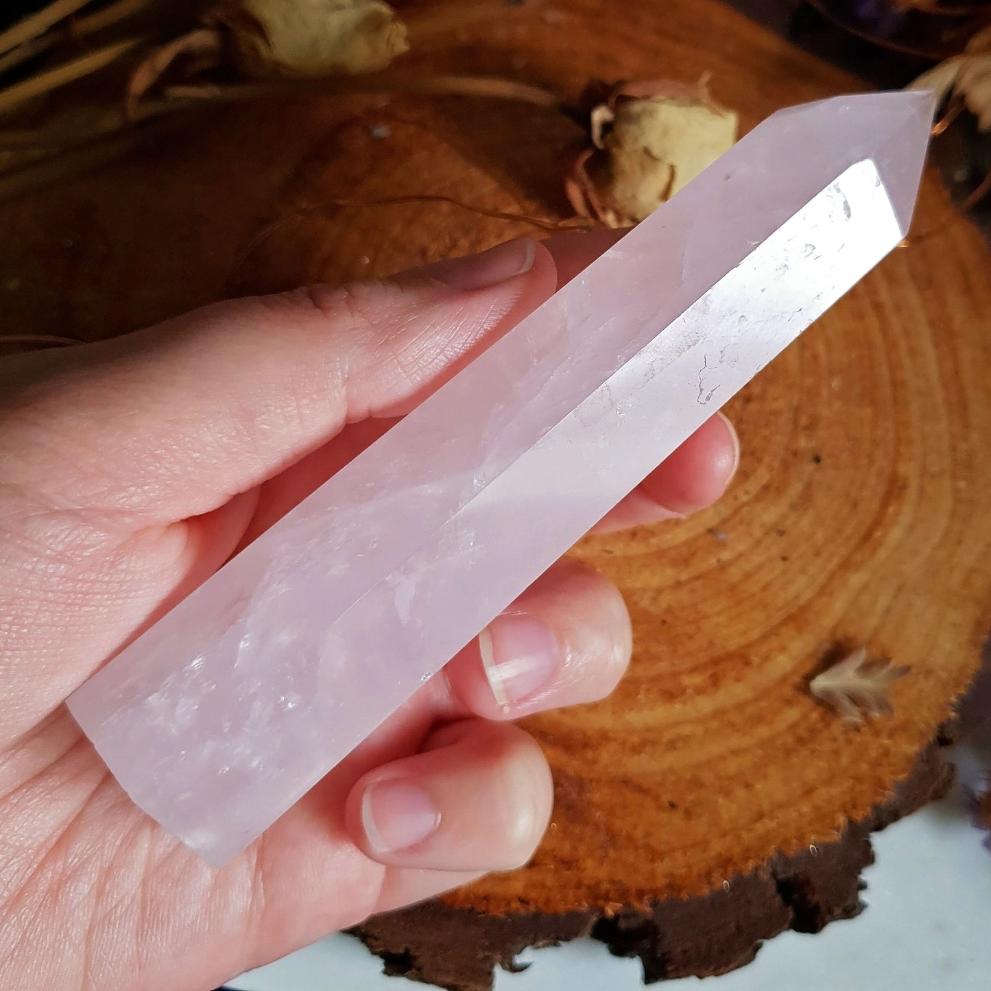 Rose Quartz Polished Point #3