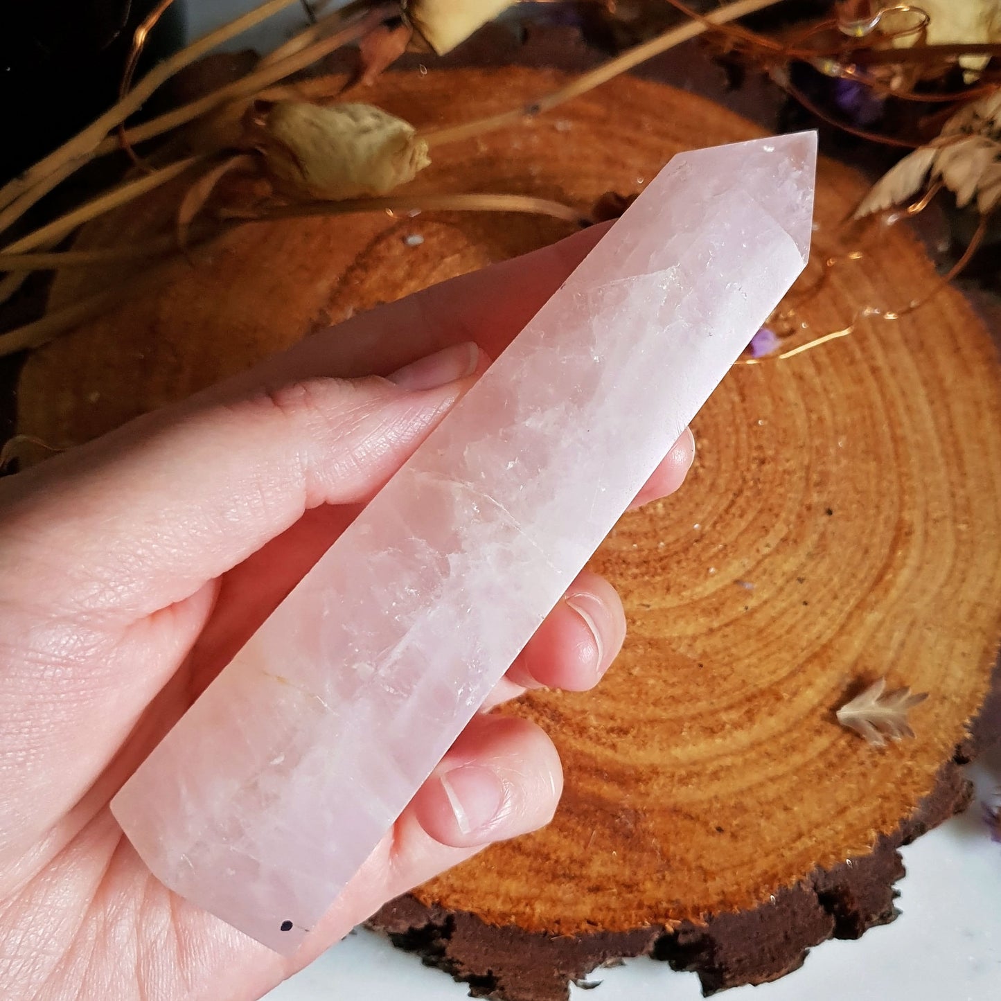 Rose Quartz Polished Point #4