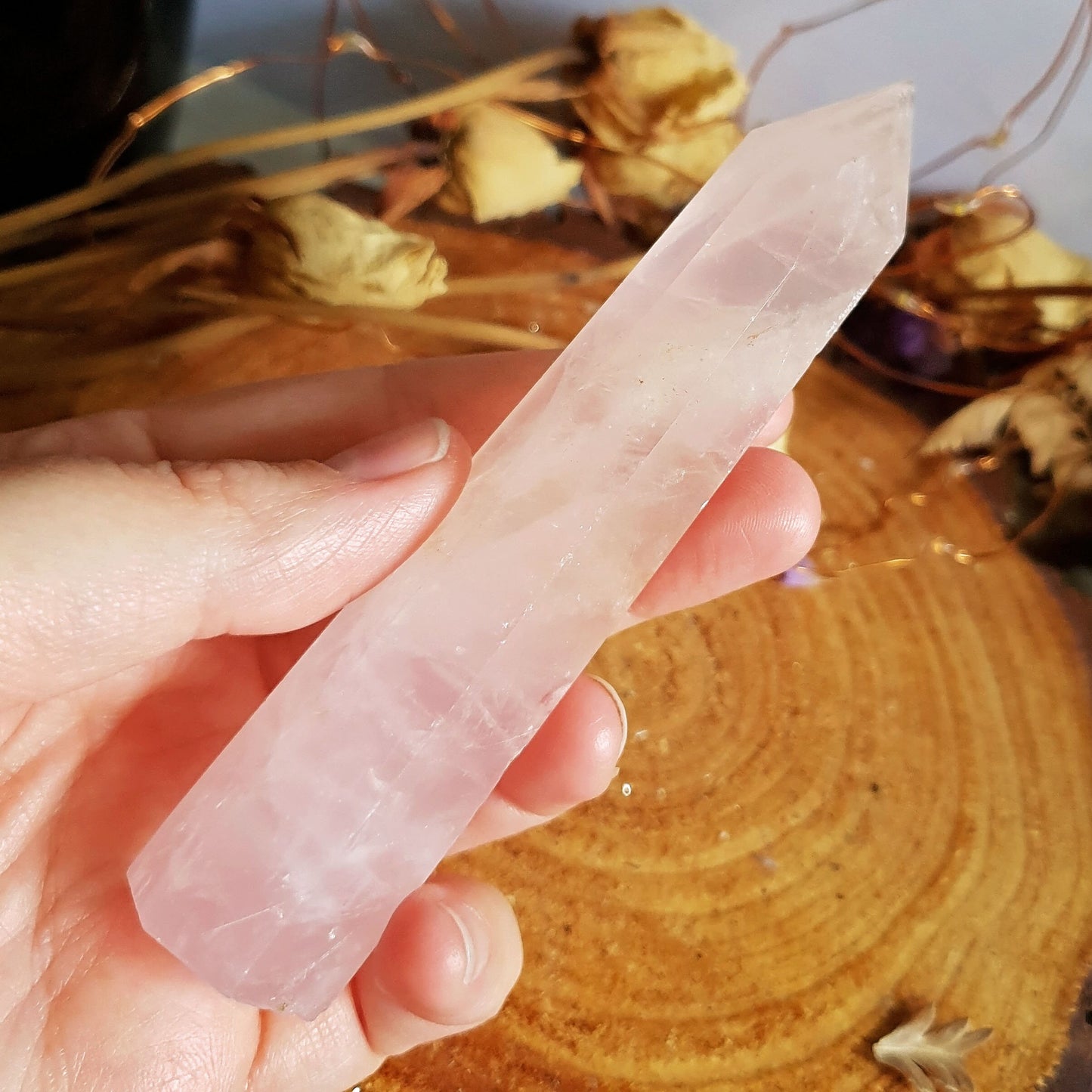 Rose Quartz Polished Point #6