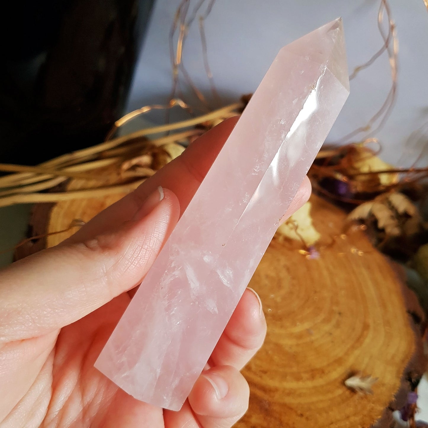 Rose Quartz Polished Point #8